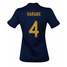 Frankrike Raphael Varane #4 Hemmatröja Dam VM 2022 Korta ärmar